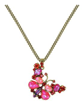 red - Butterfly Dance - Konplott necklace